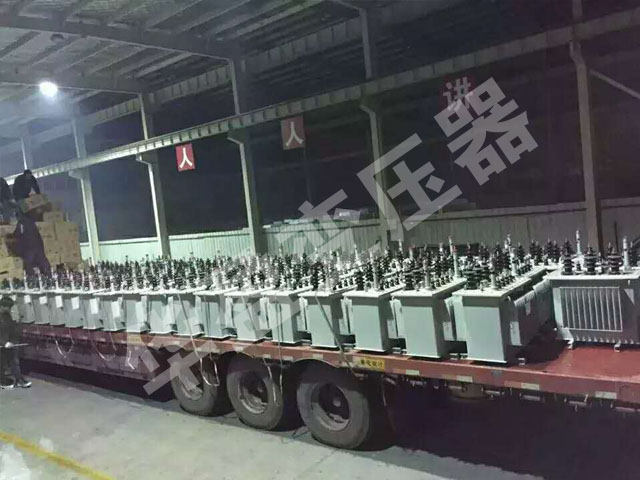 凉山非晶合金变压器发货现场